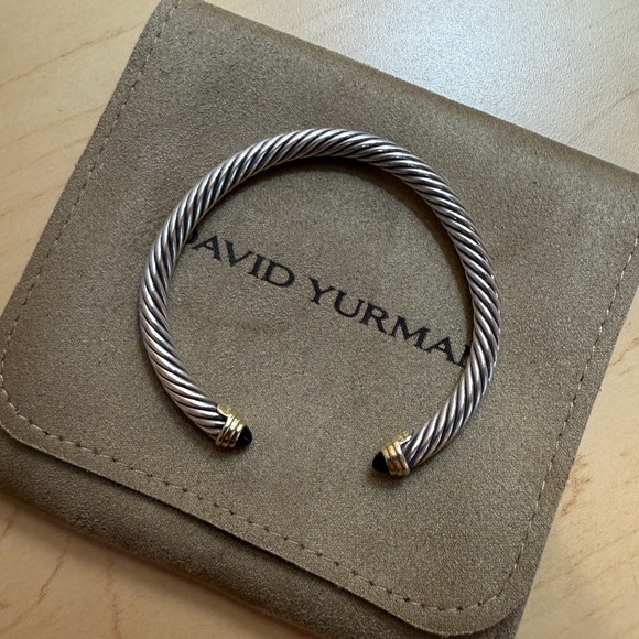 David Yurman Classic Cable Bracelet with Black Onyx, 5mm - Picture 3 of 7